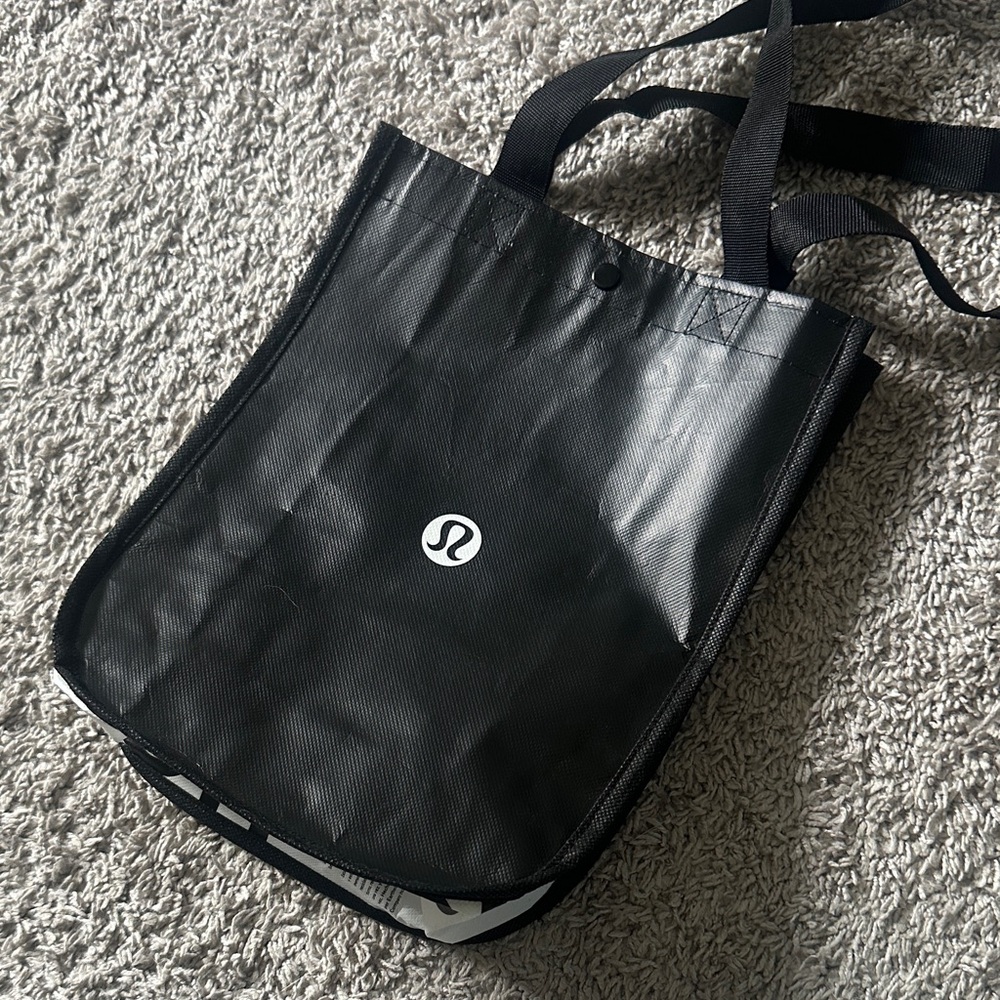lululemon athletica Black Reusable Tote Bag